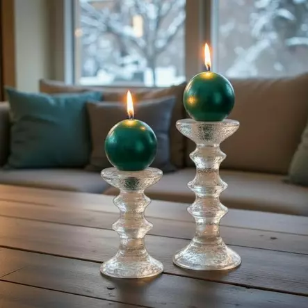 Jalallinen pallokynttilä, metallihohto petrooli 2kpl/pkt - Metallihohtokynttilät - 1902039 - 2