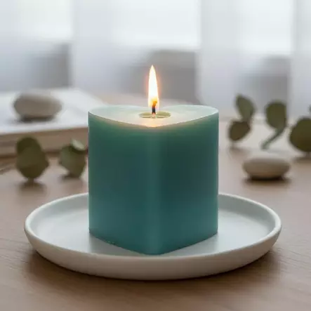 Sydänkynttilä, turkoosi - Sydänkynttilät - 1410819 - 1