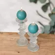Jalallinen pallokynttilä, turkoosi, 2 kpl/pkt - Pallokynttilät - 1402019 - 2