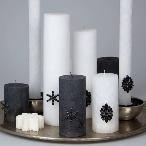 Kukkakoristeneula, 4 kpl - Kynttilämansetit ja -korut - 342999 - 1