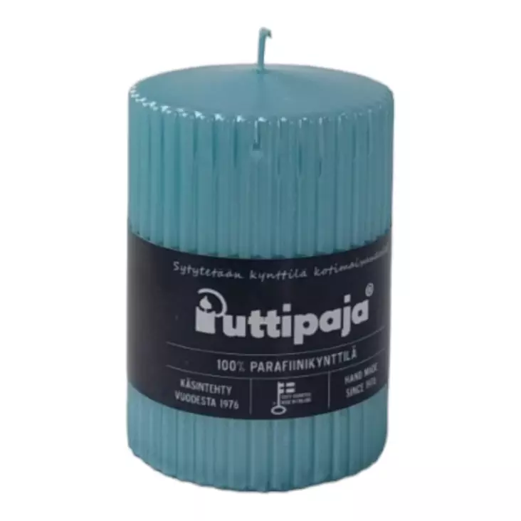 Helmiäishohto vekkikynttilä, 10 cm, turkoosi - Metallihohtokynttilät - 19605V19 - 2