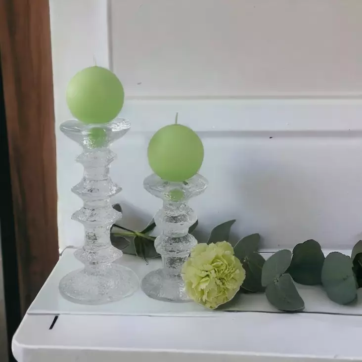 Jalallinen pallokynttilä, lehmus, 2 kpl/pkt - Pallokynttilät - 1402009 - 1