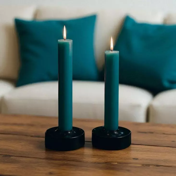 Läpivärjätty kruunuputti 34 cm, petrooli - Läpivärjätyt kruunuputit - 1500839 - 1