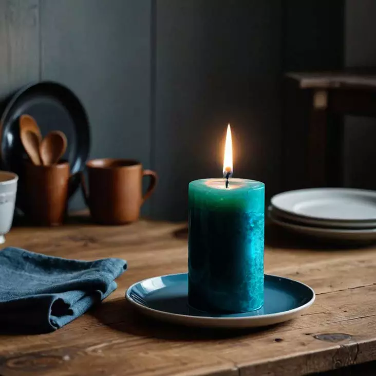 Läpivärjätty pöytäkynttilä, petrooli - Yksiväriset pöytäkynttilät - 1570439 - 1