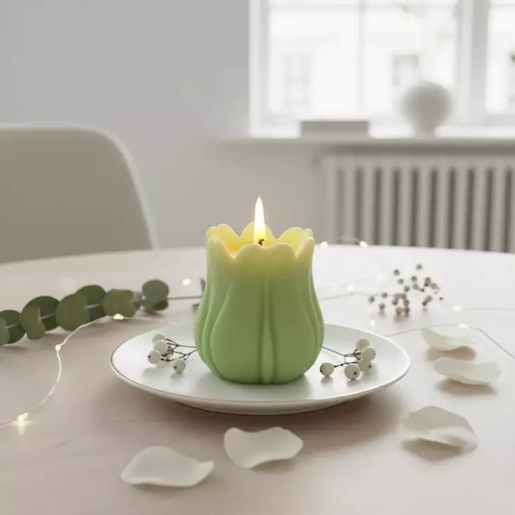 Soijavaha tulppaanikynttilä lehmus - Soijavahakynttilät - 2807009 - 1