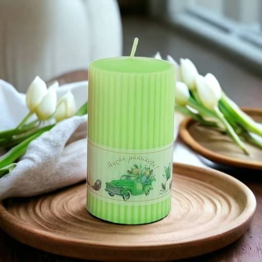 Pääsiäisen vekkikynttiilä, lime - Pääsiäiskynttilät - 14604V-36PA - 1