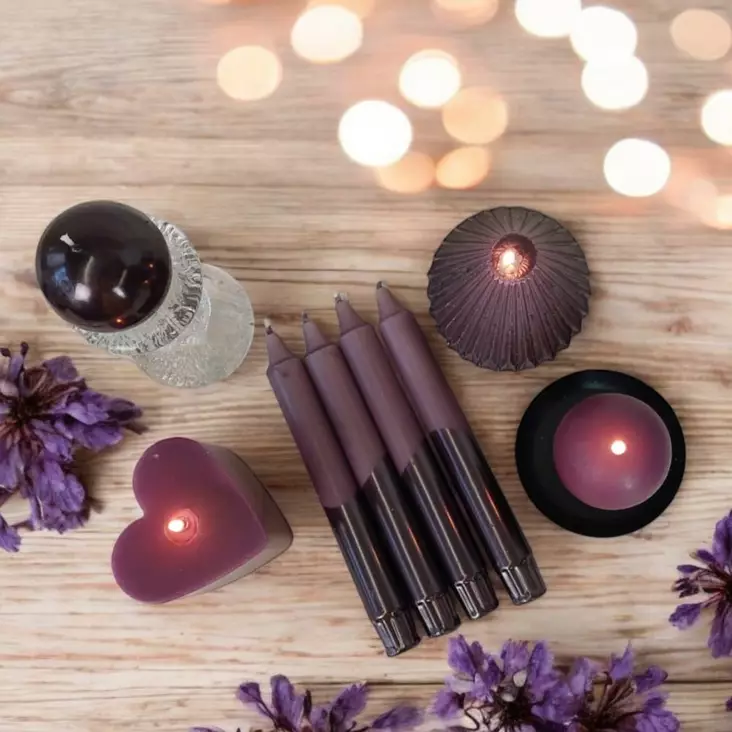 Juhlakruunu, luumu, 4 kpl - Metallihohtokruunut - 14913-2424-4A - 1