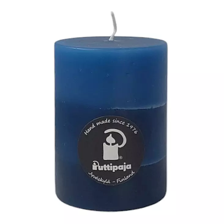 Raitakynttilä, Talviyö - Raidalliset pöytäkynttilät - 1670416TA - 1