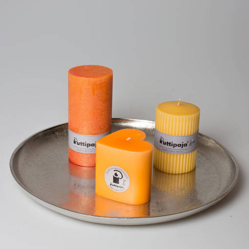 Metallialusta, alumiinia, 40cm - Metalliset kynttilänaluset - 4011392B - 1