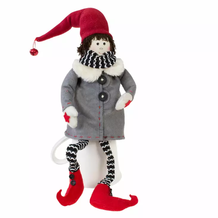 Istuva tonttupoika 41cm - Joulu - 478421B - 1