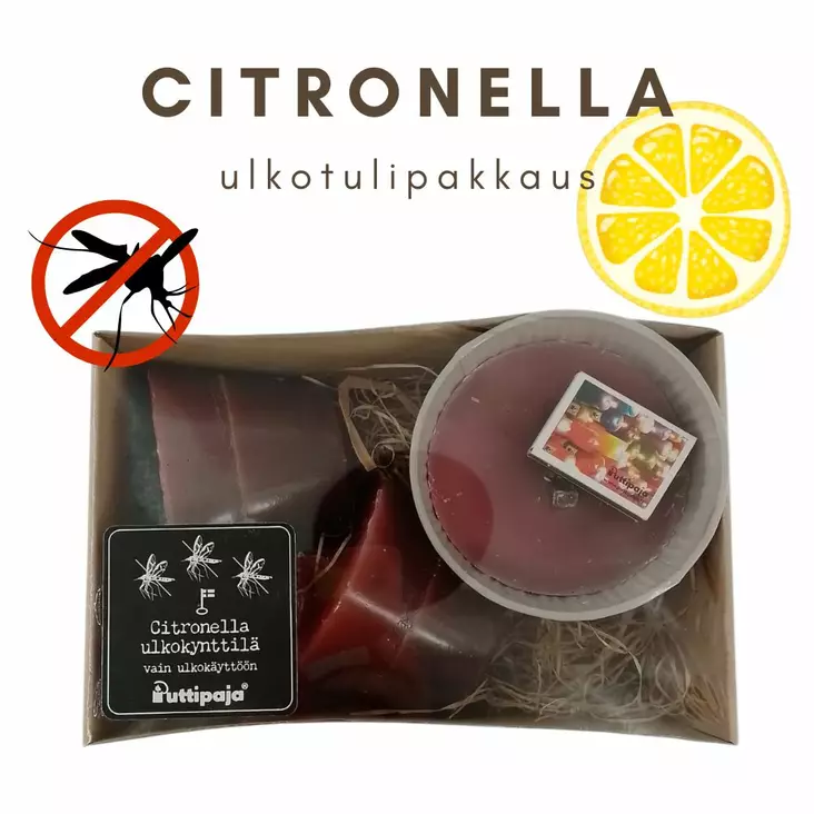 Citronella tuliaispaketti, vaaleanruskea - Ulkotulet - 7917203-3-89C - 1