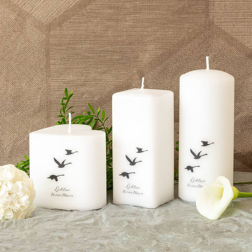 Muistokynttilä, joutsen - Muistokynttilät - 27-joutsen-loh - 1