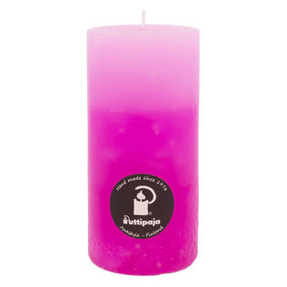 Läpivärj. PK 15cm 3raita Pioni - Raidalliset pöytäkynttilät - 1670508pi - 1