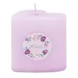 Sydänkynttilä "äidille"-tarralla, lila - Onnittelukynttilät - 1410823Ai - 2