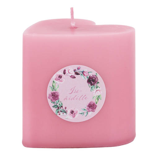Sydänkynttilä "isoäidille"-tarralla, vanha roosa - Sydänkynttilät - 1410885iai - 1