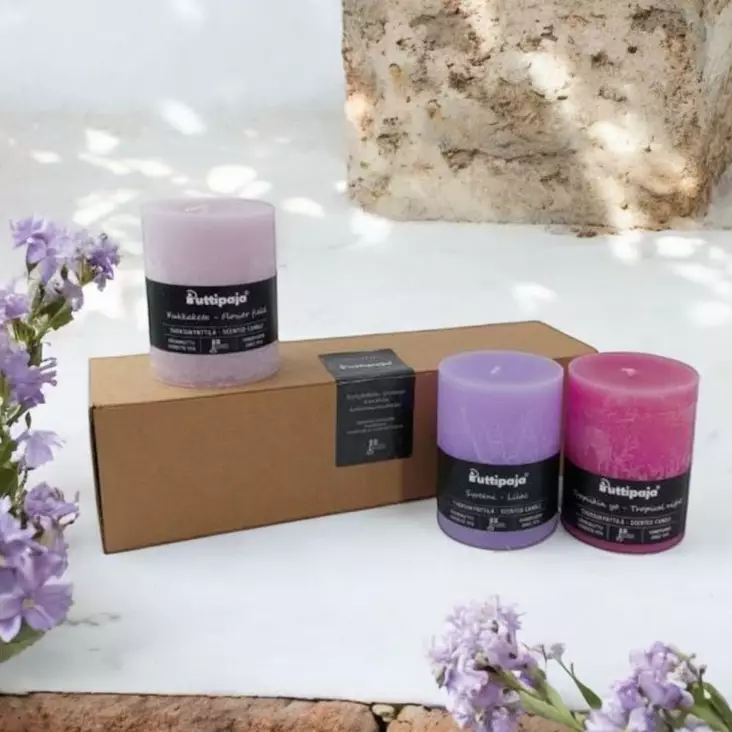 Tuoksukynttilä-paketti, Syreeni - Tuoksukynttilät - 79200424-syreeni - 1