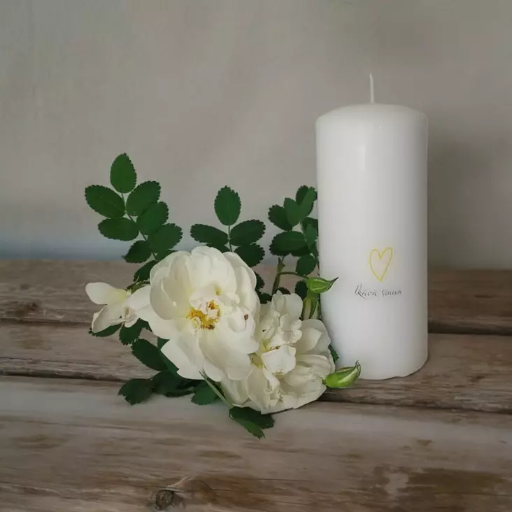 Muistokynttilä "Ikävä sinua", 6x14 cm - Muistokynttilät - 2711215SIK - 1