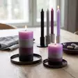 Raitakynttilä Iltahetki 10 cm - Raidalliset pöytäkynttilät - 1670423IL - 6