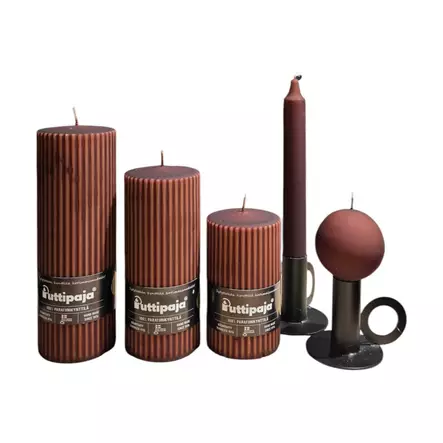 Vekki PK 7x12 cm, mattametalli ruskea - Metallihohtokynttilät - 19604V-25M - 2