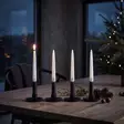 Dip dye Adventti -antiikkikynttiläpakkaus, mattamusta 4kpl/pkt - Adventtikynttilät - 19010-ad-30M - 1