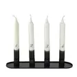 Dip dye Adventti -kruunukynttiläpakkaus, mattamusta 4kpl/pkt - Adventtikynttilät - 19013-ad-30M - 10