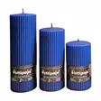 Vekki PK 7x12 cm, mattametalli royalblue - Metallihohtokynttilät - 19604V-18M - 3