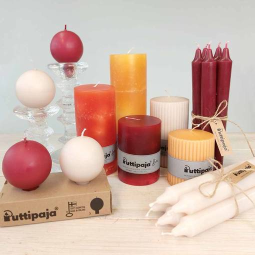 Lokakuun selviytymispaketti, koko M - Läpivärjätyt kynttilät - 79-lokakuu-M - 1