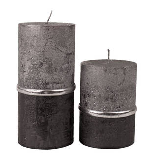 Metallihohto raita, grafiittimusta - Metallihohtokynttilät - 1990431-30HP - 1