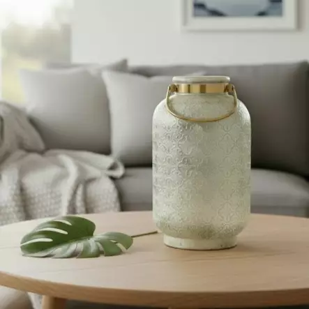 Lasilyhty,38 cm, antiikkikulta - Lasilyhdyt ja hurrikaanit - 392223WER - 1