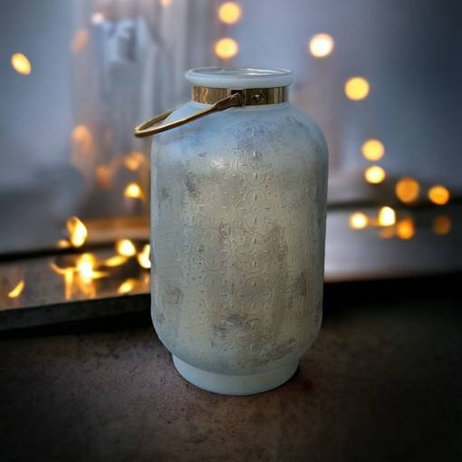 Lasilyhty,38 cm, antiikkikulta - Lasilyhdyt ja hurrikaanit - 392223WER - 1