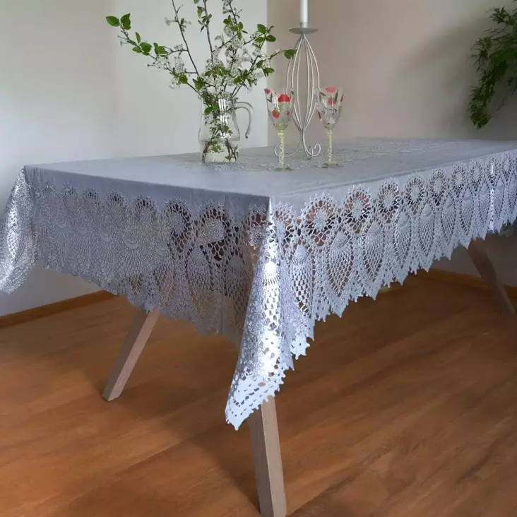 Pöytäliina, hopea - Keittiötekstiilit - 442012WER - 1