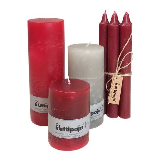 Joulukuun selviytymispakkaus, koko S - Läpivärjätyt kynttilät - 79-joulukuu-S - 1