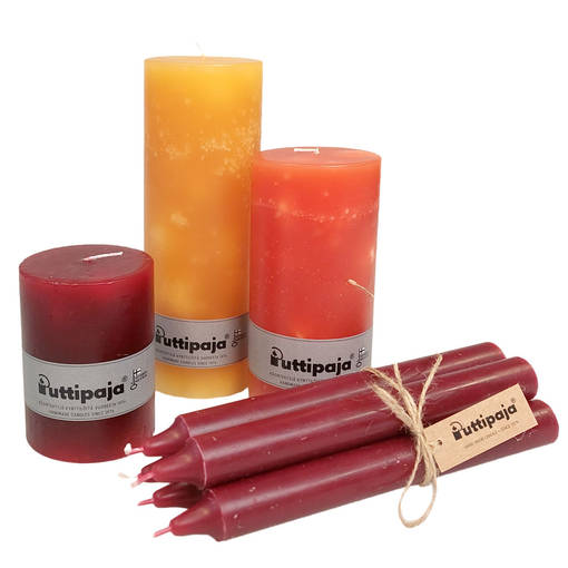 Lokakuun selviytymispakkaus, koko S - Läpivärjätyt kynttilät - 79-lokakuu-S - 1