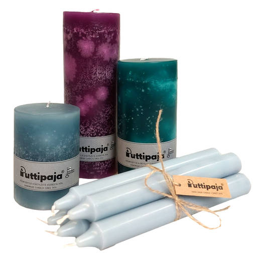 Marraskuun selviytymispakkaus, koko S - Läpivärjätyt kynttilät - 79-marraskuu-S - 1