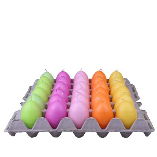 Munakynttilät kennossa, 30 kpl, kirkas - Pääsiäiskynttilät - 14016A_5V - 1