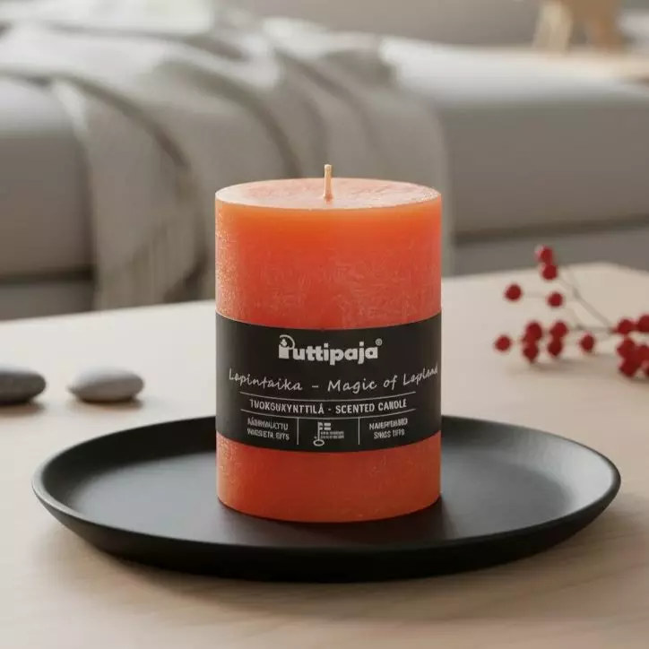 Läpivärjätty tuoksukynttilä 10cm, Lapintaika - Tuoksukynttilät - 20004155Y - 1